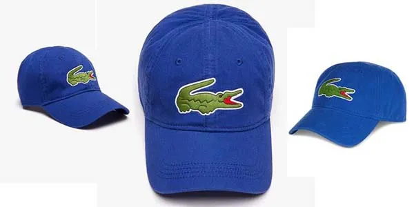 Mũ Lacoste Men's Big Croc Gabardine Cap Blue - 2