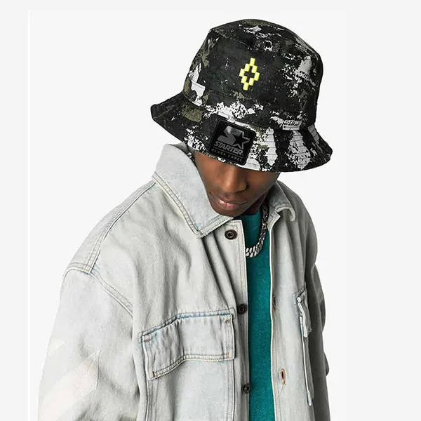 Mũ Marcelo Burlon Starter Black Label Camouflage-Print Bucket Hat