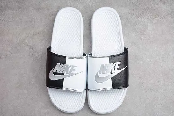 Dép Nike Benassi JDI LTD Black White Silver Màu Trắng Đen Size 40 - Dép - Vua Hàng Hiệu