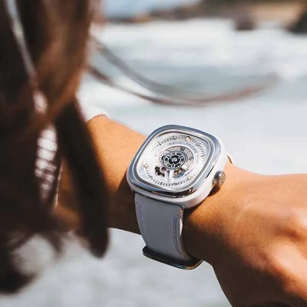 Đồng Hồ Nam SevenFriday Automatic White Dial Men's Watch P1C/01 Màu Trắng