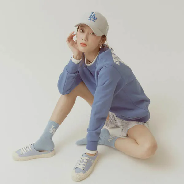 Giày MLB Playball Origin Mule La Dodgers Sky Blue Màu Xanh Blue