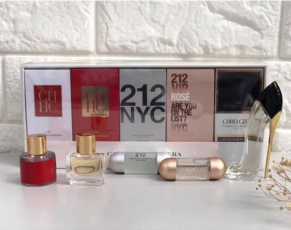 Set Nước Hoa Nữ Carolina Herrera Variety Miniature 5 Chai