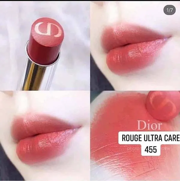 Son Dior Rouge Dior Ultra Care 455 Flower Màu Hồng Đào