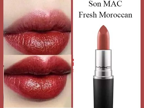 Son Mac Frost 309 Fresh Moroccan Màu Đỏ Gạch