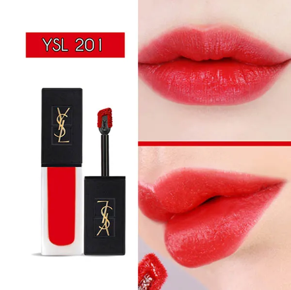 Son Kem Yves Saint Laurent YSL Rouge Tatouage 201 Màu Đỏ Cam