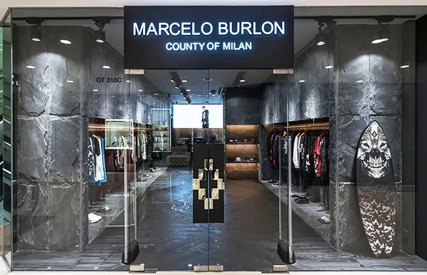 Túi Marcelo Burlon County Of Milan Leather Clutch In Black Màu Đen - 1