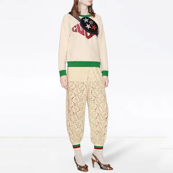 Túi Gucci Marmont 2.0 Crystal Stars Velvet Belt Bag – Black Màu Đen