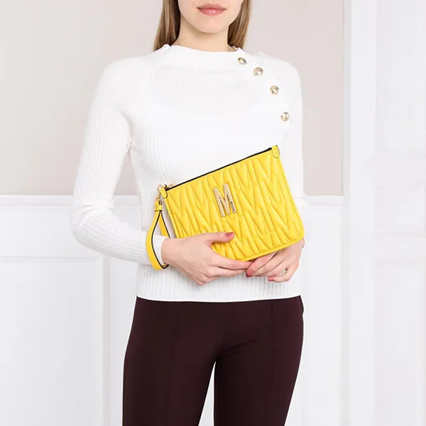 Túi Moschino Clutch Yellow Màu Vàng - 1