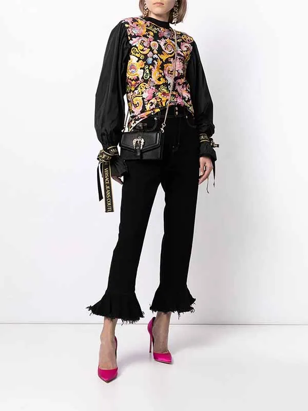 Túi Đeo Chéo Versace Jeans Couture Buckle-Fastening Shoulder Bag Màu Đen