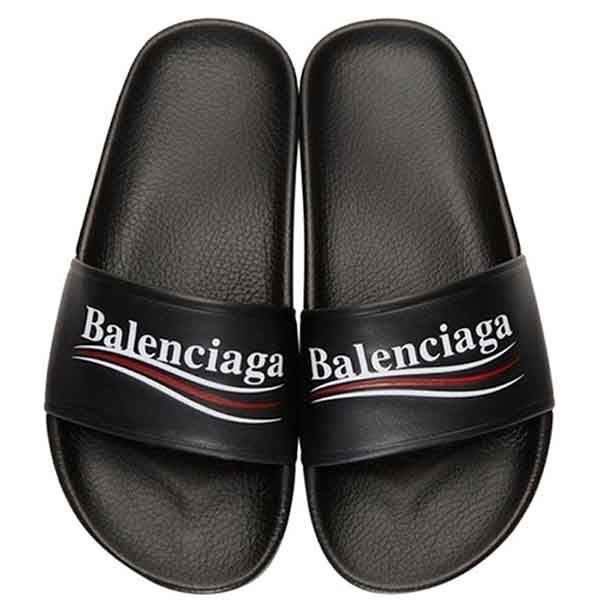 Dép Balenciaga nam màu đen chữ trắng DBL01 siêu cấp  K2Store