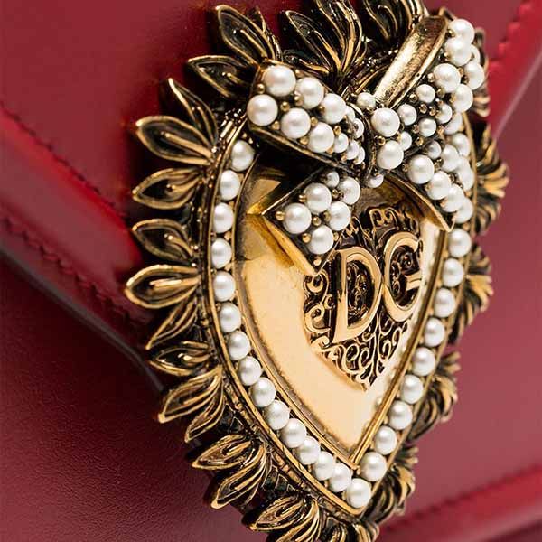 Túi Xách Nữ Dolce & Gabbana D&G Small Devotion Tote Bag Màu Đỏ - 3