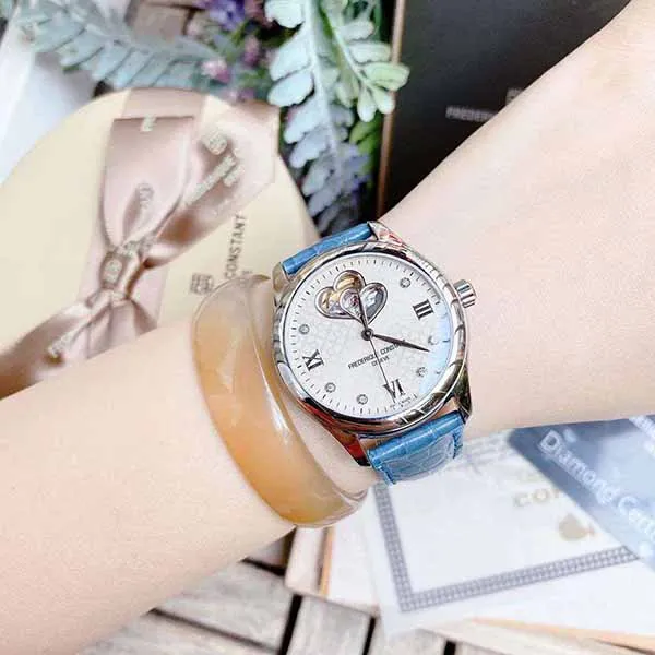 Đồng Hồ Frederique Constant Double Heart Beat Automatic Diamond Watch FC-310LGDHB3B6