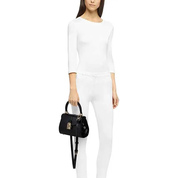 Túi Xách Furla 1927 Opera Mini Top Hand Màu Đen