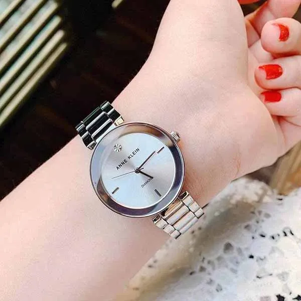 Đồng Hồ Anne Klein Silver Dial Ladies Watch AK/1363SVSV - Đồng hồ - Vua Hàng Hiệu