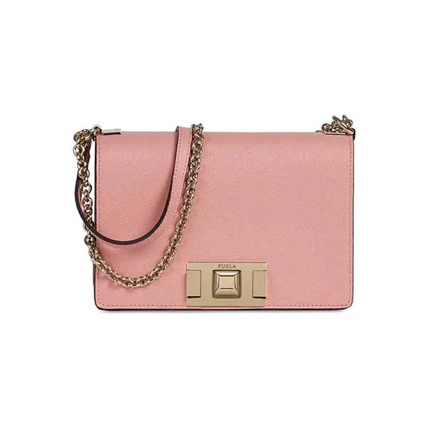 Túi Đeo Chéo Furla Mimi Mini Leather Cross Body Bag Rosa Antico G - Túi xách - Vua Hàng Hiệu