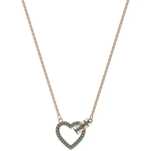 Dây Chuyền Swarovski Lovely Necklace Black Rose Gold-Plated 5465686
