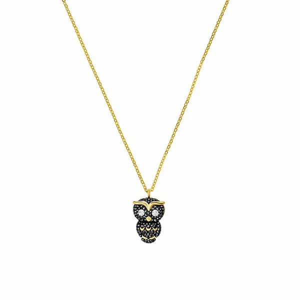 Dây Chuyền Swarovski Women's Imitation Crystal Necklace Ladylike Owl Design Necklace Accessory