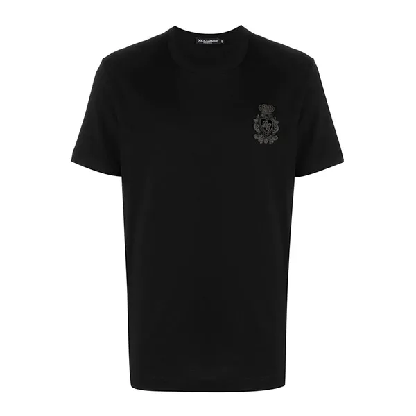 Áo Phông Nam Dolce & Gabbana D&G Logo Crest T-Shirt Màu Đen - Thời trang - Vua Hàng Hiệu