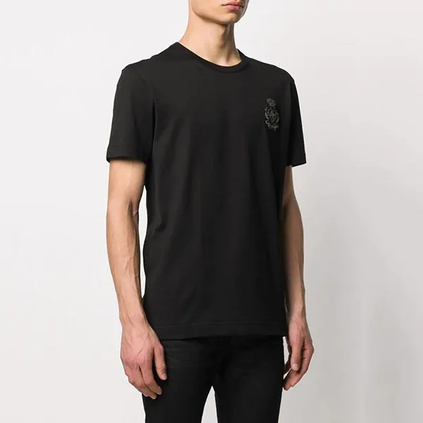 Áo Phông Nam Dolce & Gabbana D&G Logo Crest T-Shirt Màu Đen - Thời trang - Vua Hàng Hiệu