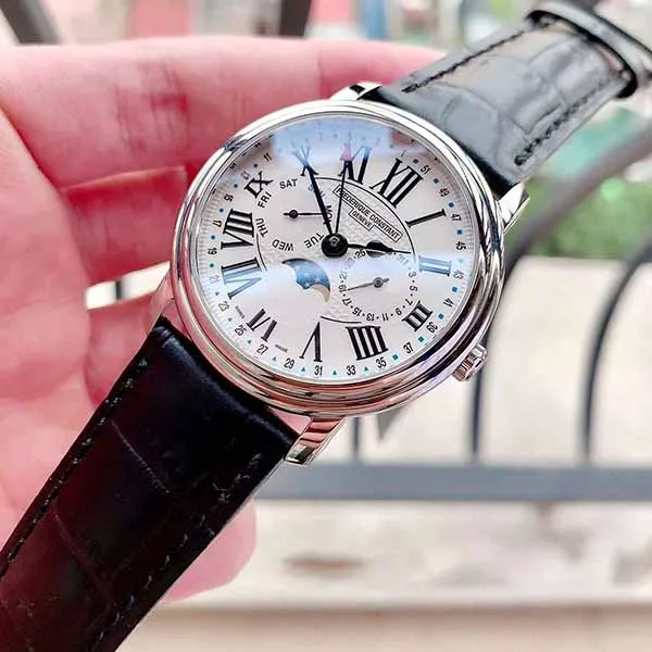 Đồng Hồ Frederique Constant Classics Business Timer Moon Phase Watch FC-270M4P6