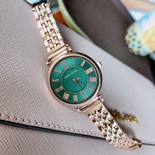 Đồng Hồ Anne Klein Green Dial Ladies Watch AK/2158GNRG - Đồng hồ - Vua Hàng Hiệu
