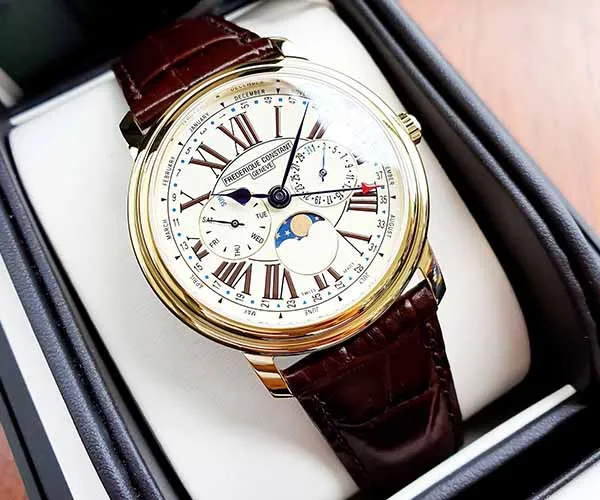 Đồng Hồ Frederique Constant Classics Business Timer Moon Phase Watch FC-270EM4P5