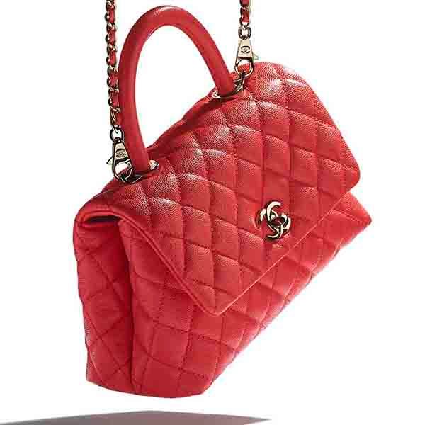 Mua Túi Xách Chanel Flap Bag With Top Handle Grained Calfskin & Gold-Tone  Metal Red Màu Đỏ - Chanel - Mua tại Vua Hàng Hiệu h030804