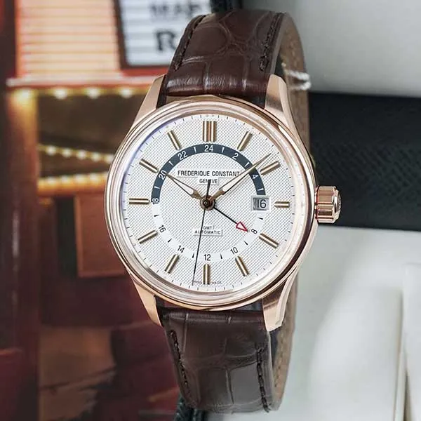 Đồng Hồ Frederique Constant Yacht Timer GMT Automatic Silver Dial Watch FC-350VT4H4