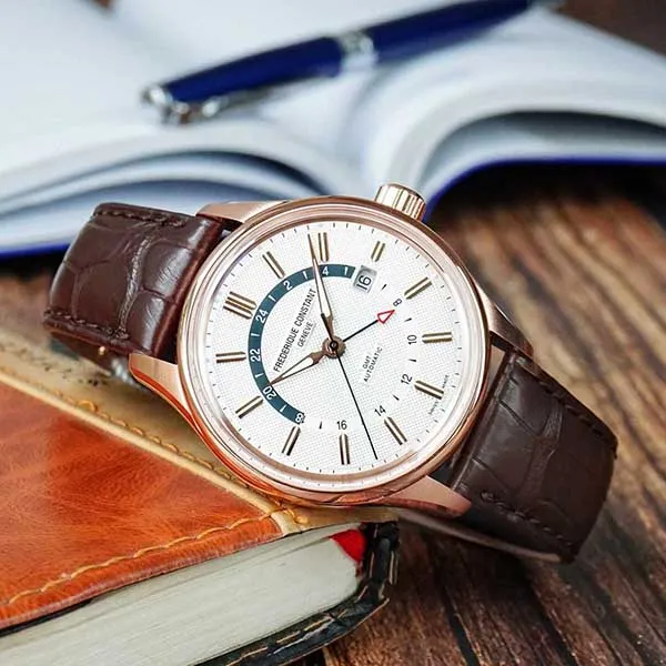 Đồng Hồ Frederique Constant Yacht Timer GMT Automatic Silver Dial Watch FC-350VT4H4