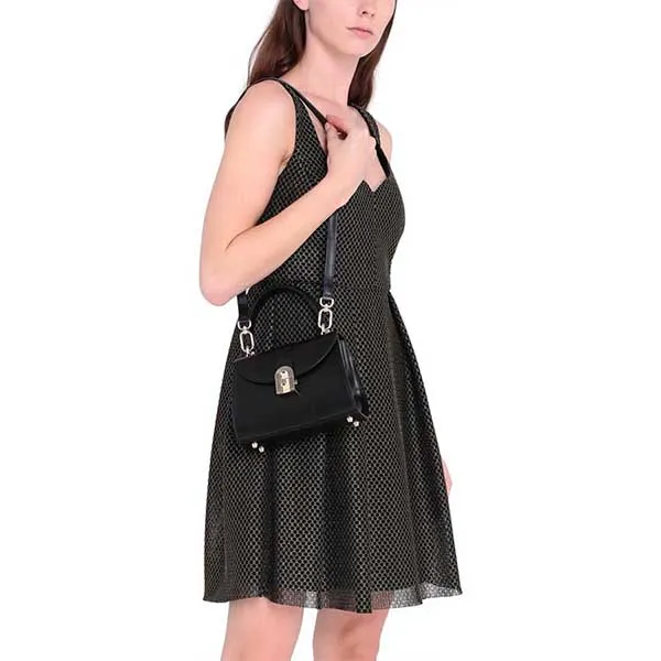 Túi Xách Furla 1927 Opera Mini Top Hand Màu Đen