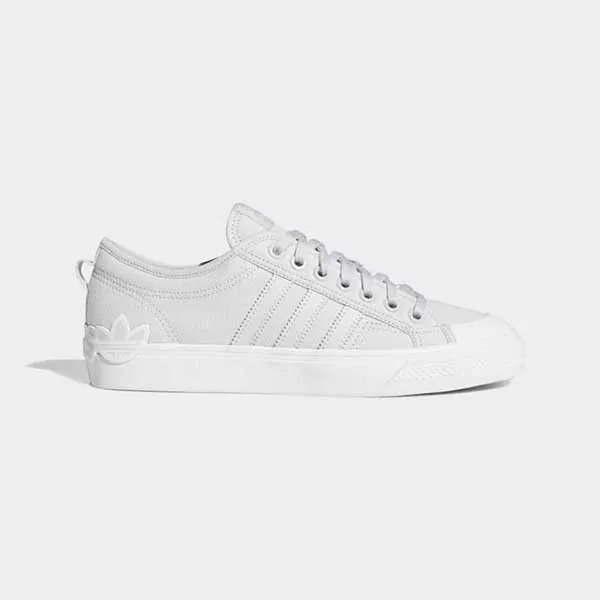 Giày Adidas Nizza Oversize Heel Logo EF5714 Màu Trắng Xám