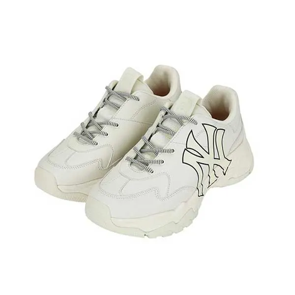 Giày Sneaker MLB Big Bull Chunky Mickey New New York Yankees Màu Trắng Size 260