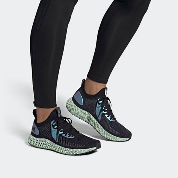 Giày Thể Thao Adidas AlphaEdge 4D Shoes Black Iridescent / Reflective (FV6106) Màu Đen Phối Xanh Size 42 - 1