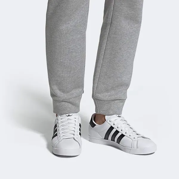 Giày Adidas Coast Star Shoes Black/White Màu Đen Trắng Size 40.5 - Giày - Vua Hàng Hiệu