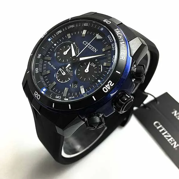 Đồng Hồ Citizen Ecosphere Eco-Drive Chronograph Men's Watch CA4155-12L