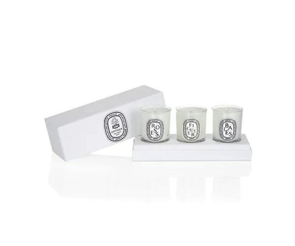Set Nến Thơm Diptyque Set Of Small Candles (Berries, Fig Tree, Roses) - Nến thơm - Vua Hàng Hiệu