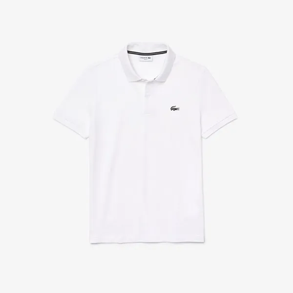 Áo Phông Lacoste Men's Slim Fit Stretch Cotton Piqué Polo Shirt Màu Trắng Size L