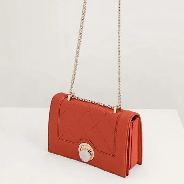 Túi Xách Pedro Quilted Shoulder Bag Màu Cam