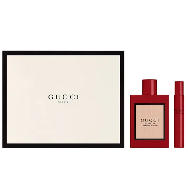 Gift Set Nước Hoa Gucci Bloom Ambrosia Di Fiori EDP Intense (100ml + 7.4ml) - 1