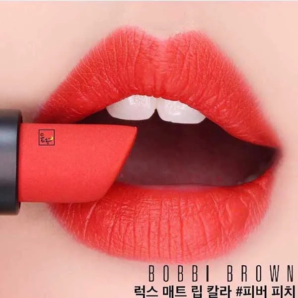 Son Bobbi Brown Luxe Matte Màu Fever Pitch Màu Đỏ Cam - Son Môi - Vua Hàng Hiệu