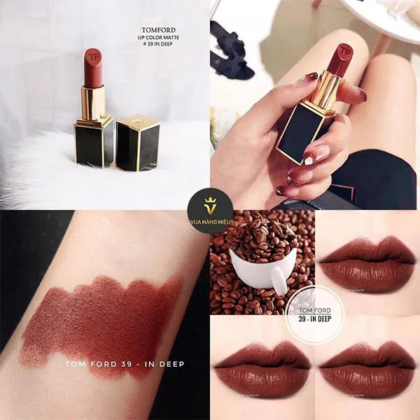 Son Tom Ford In Deep 39 Màu Đỏ Nâu - Son Môi - Vua Hàng Hiệu