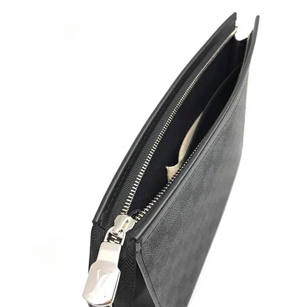 Túi Cầm Tay Nam Louis Vuitton LV Voyaga MM Damier Graphite Clutch N-YT - Túi xách - Vua Hàng Hiệu