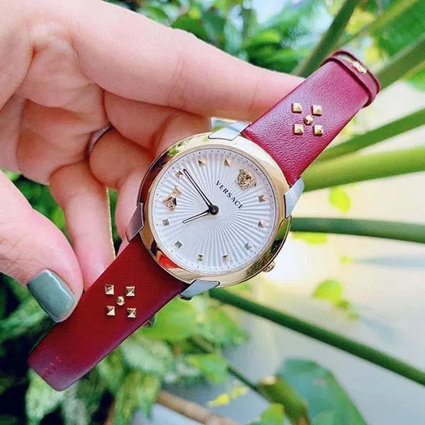 Đồng Hồ Nữ Versace Audrey - VELR00219 Mặt Tròn Dây Màu Đỏ - Đồng hồ - Vua Hàng Hiệu