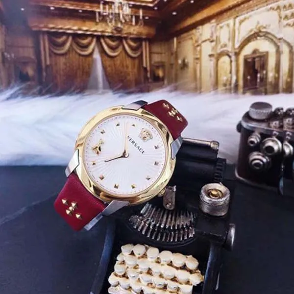 Đồng Hồ Nữ Versace Audrey - VELR00219 Mặt Tròn Dây Màu Đỏ - Đồng hồ - Vua Hàng Hiệu