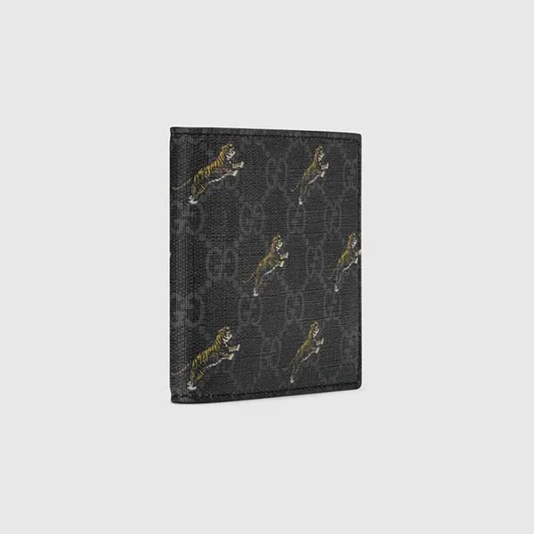 Ví Gucci Tiger Print GG Coin Wallet Màu Đen - Túi xách - Vua Hàng Hiệu