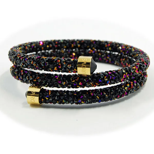 Vòng Đeo Tay Swarovski 5380085 Crystaldust Double Bangle Bracelet Multi