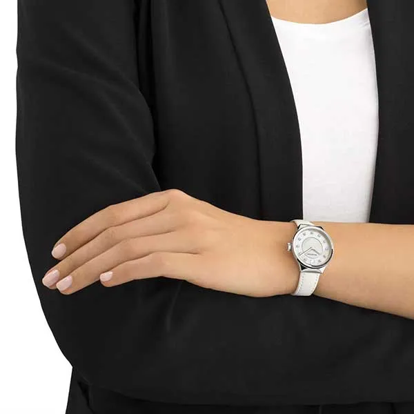 Đồng Hồ Swarovski Dreamy Quartz Crystal Mother Of Pearl Dial Watch 5199946