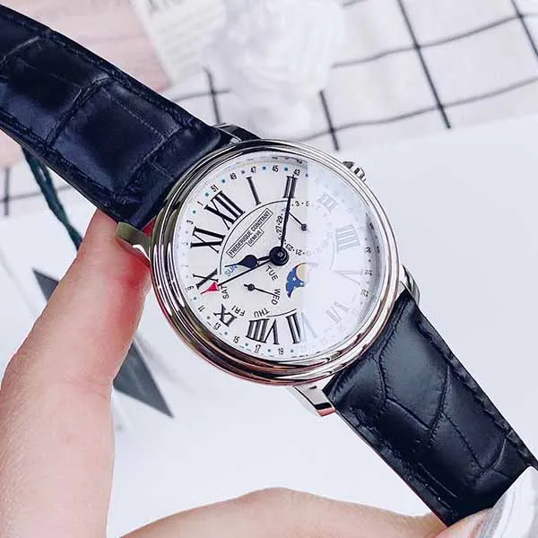Đồng Hồ Frederique Constant Classics Business Timer Moon Phase Watch FC-270M4P6