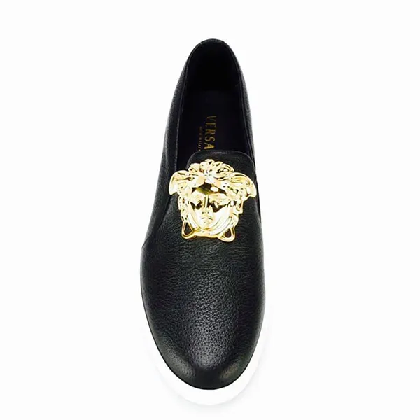 Giày Slip On Versace Medusa Low Top Black Màu Đen - Giày - Vua Hàng Hiệu
