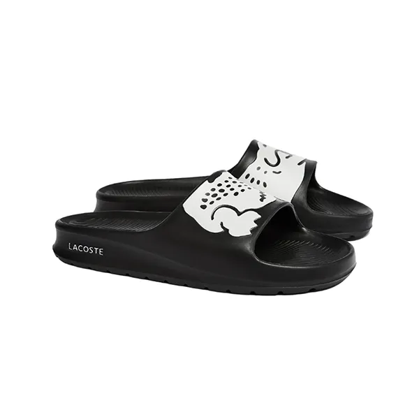 Dép Quai Ngang Lacoste Croco 2.0 Slides Black Màu Đen Size 42